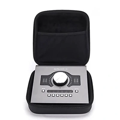 Afbeelding van Analog Cases GLIDE Case voor Universal audio Apollo Twin of vergelijkbare interfaces (transporttas gemaakt van duurzaam, gegoten EVA/nylon, met robuuste rubberen draaggreep), Zwart