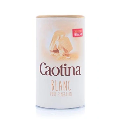 Afbeelding van Caotina noir, Cacaopoeder met witte Zwitserse Chocolade, Warme Chocolademelk, 3 Pakken, x 500g