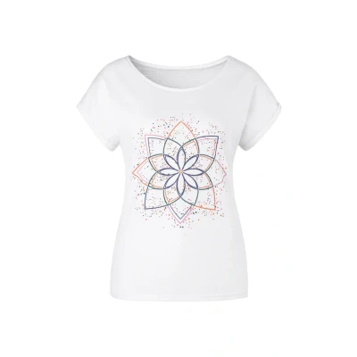 Afbeelding van Buffalo Tshirt print, Dames, Maat: 40/42, Weiß