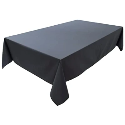 Afbeelding van Hoogwaardig tafelkleed tafellinnen van 100% katoen collectie concept, kleur en grootte naar keuze (tafelkleed 150x350cm, antraciet)