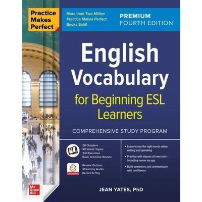 Afbeelding van Practice Makes Perfect: English Vocabulary for Beginning ESL Learners, Premium Edition