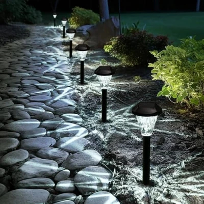 Afbeelding van GIGALUMI 10 stuks zonne verlichting buiten waterdicht, nieuwe verbeterde voor buiten, tuinverlichting, buitenverlichting terras, gazon, tuin en landschap