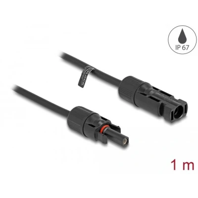 Afbeelding van Delock MC4 Solar Kabel Stecker zu Buchse 1 m schwarz HQ products