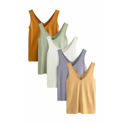 Afbeelding van Next Top beige / bruin lichtgroen lila wit