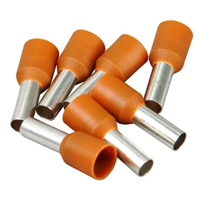 Afbeelding van Kopp 354412092 adereindhulzen met kunststof kraag, 25 stuks, 4 mm2, oranje 10mm², Stuk bruin