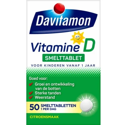 Afbeelding van Gratis Verzending: 4x Davitamon Vitamine D Kind 50 smelttabletten