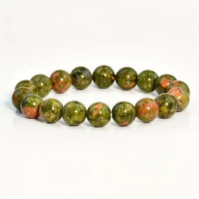 Afbeelding van Armband Edelsteen Unakiet 8mm 18 cm