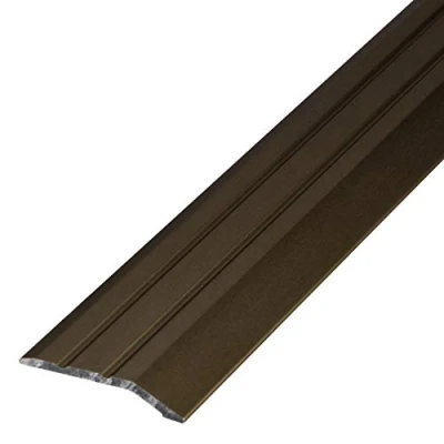 Afbeelding van Gedotec Aluminium overgangsprofiel, zelfklevend, eindprofiel aluminium, vloerstrip, hoogtecompensatie, compensatieprofiel, brons geanodiseerd, afdekstrip 200 cm, overgangsstrip om te plakken, 1 stuk