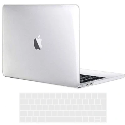 Afbeelding van TECOOL Case Hoes Compatibel met MacBook PRO 15 inch 2019 2018 2017 2016 A1990 A1707 Touch Bar, Slim Plastic Harde Koffer Bescherming Transparant Hardcase en EU Toetsenbord Cover, kristalhelder