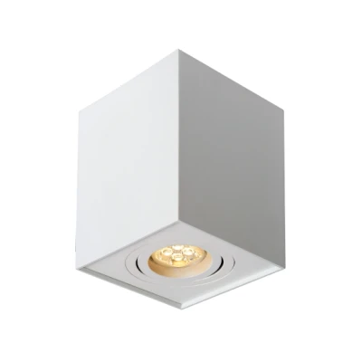 Afbeelding van Opbouwspot Vierkant Hoog, Kantelbaar, GU10 Fitting, Mat Wit