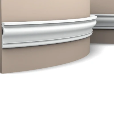 Afbeelding van Orac DX174F wandlijst 200x6x2.2 cm voor flexibele decoratieve wand, vloer en plafondafwerking