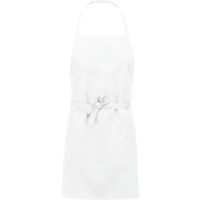 Afbeelding van Schort/Tuniek/Werkblouse Unisex One Size Kariban White 80% Polyester, 20% Katoen