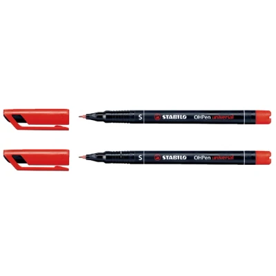 Afbeelding van STABILO OHPen universal, ohp marker, permanent, superfijn 0,4 mm, rood marker