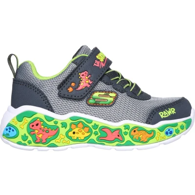 Afbeelding van Skechers PLAY Scene Sneakers laag voor kinderen, Maat: 21, Gris Imitatieleer/ textiel