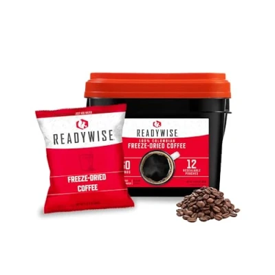 Afbeelding van ReadyWise, 360 Portie, Koffieemmer, Gevriesdroogd, 15 Jaar Houdbaarheid, Emergency Food