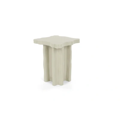 Afbeelding van Bold Monkey Born To Be Alive Bijzettafel Vierkant 41x41 cm Beige