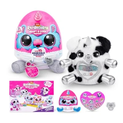 Afbeelding van Rainbocorns Adpot A Corn, Dalmatian, Series 1, Verpleegplush, 15 Surprises, Small (23,5 cm)