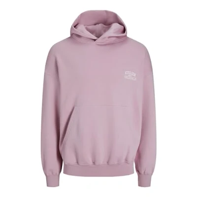 Afbeelding van Jack &amp; Jones Jorsantorini Graphic Hoodie, Heren, Maat: Small, Pink nectar