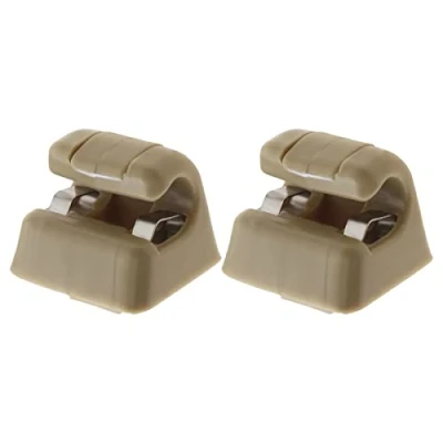 Afbeelding van YINETTECH 2 STKS Auto Zonneklep Haak Clips Compatibel met W123 W124 W126 W140 W201 W463 A1268100012 126 810 00 12 8412 Vizier Accessoires Plastic Beige