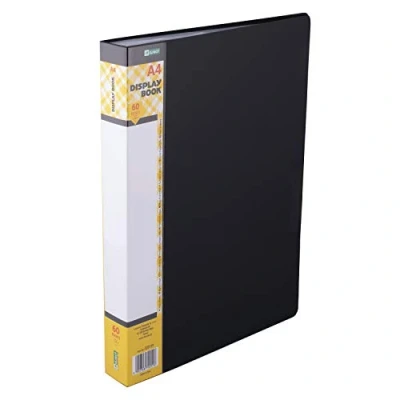 Afbeelding van D.RECT Showmap PP A4 60 hoezen solide presentatiemap aanbiedingsmappen zwart