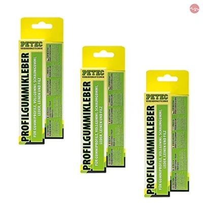 Afbeelding van Petec_bundle 3X PETEC PROFIELGUMMILEM rubberlijm lijm 70 ML SB kaart 93870