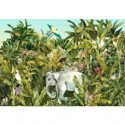 Afbeelding van Komar Vliesbehang Jungle Expedition 400x280 cm (breedte x hoogte)