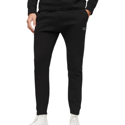 Afbeelding van Superdry Mannen Sport Tech Joggingbroek met Taps Toelopende Pijpen Zwart Grootte: S
