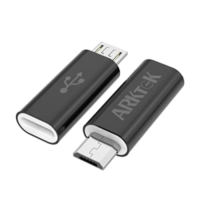 Afbeelding van ARKTeK Micro USB naar C Adapter [2 stuks], mannetje Vrouw ondersteunt opladen en synchroniseren voor Galaxy S7/S7 edge, LG G4, Nexus 5/6, Camera, Power Bank