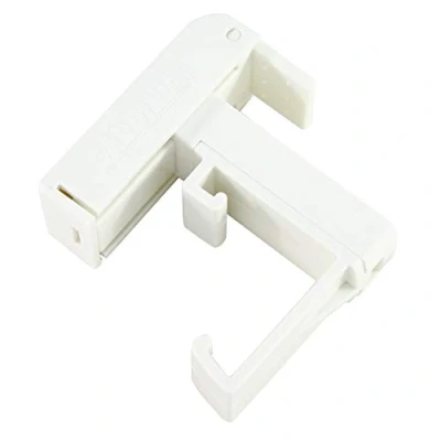 Afbeelding van Gardinia Klemsteun voor jaloezieën met frame van 25 mm, 2 stuks, kunststof, wit, 6 x 5 cm