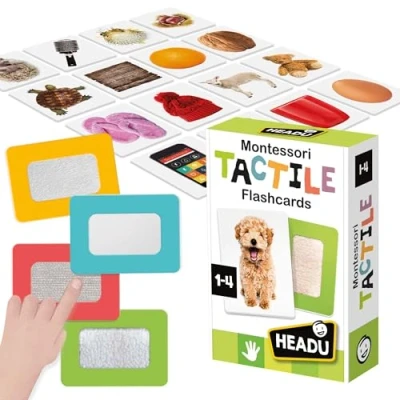Afbeelding van Headu Flashcards Tactile Montessori (MU23738)