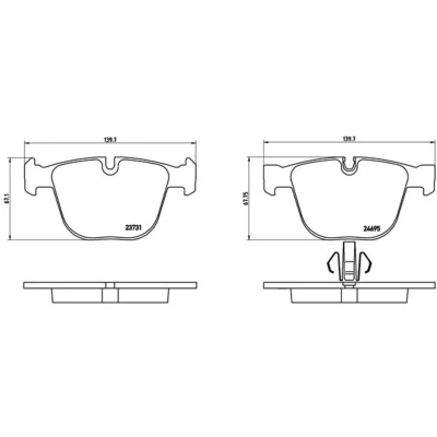 Afbeelding van Brembo Remblokset P 06 053