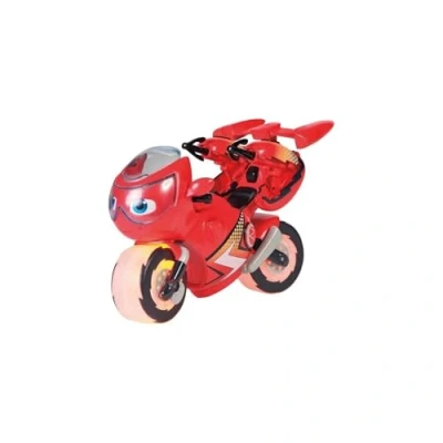 Afbeelding van Ricky Zoom Lightning Rescue, groot actiefiguur, speelgoedmotorfiets, kindermotorspeelgoed met verlichting, voor jongens en meisjes vanaf 3 jaar