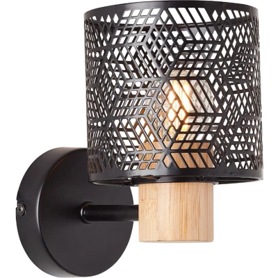 Afbeelding van Brilliant Santy Wandlamp Zwart