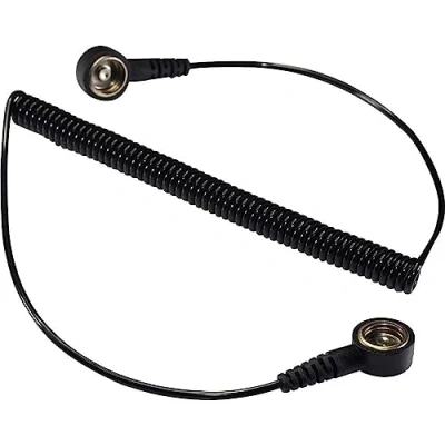 Afbeelding van TRU COMPONENTS SpKL 10 366 KK ESD aardingskabel 3.66 m Drukknop mm