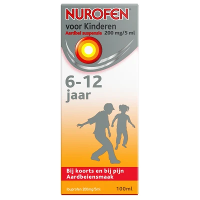 Afbeelding van Nurofen Voor Kind Suspensie 40mg/ml Aardbei