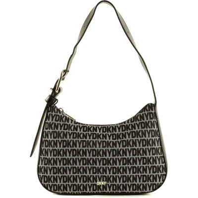 Afbeelding van DKNY Deena Handtas, Dames, Maat: One Size, Black logo/black