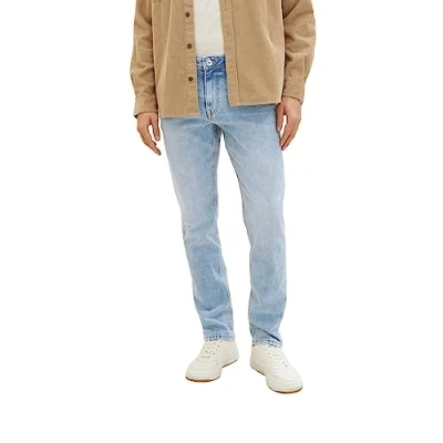 Afbeelding van TOM TAILOR Josh Regular Slim Jeans heren 1035650,10118 Used Light Stone Blue Denim,29W / 32L