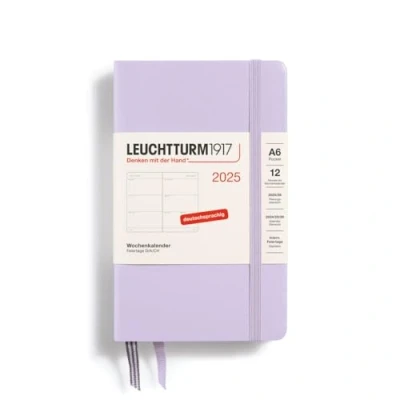 Afbeelding van LEUCHTTURM1917 370550 Weekkalender Pocket (A6) 2025, Lilac, Duits