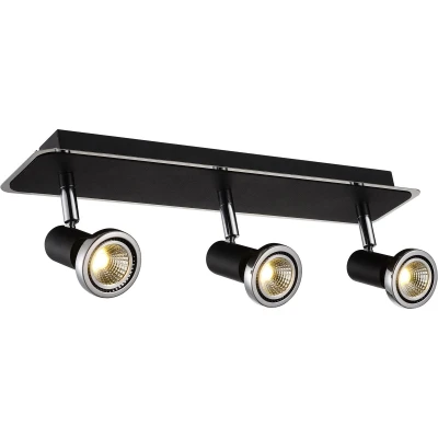Afbeelding van XZIBIT spot 3xGU10 5W LED incl. zwart/chroom