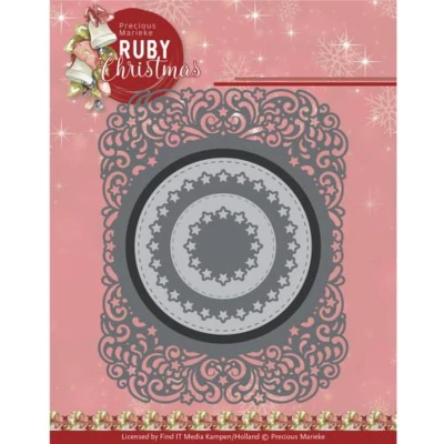 Afbeelding van Dies Precious Marieke Ruby Christmas Circle Frame
