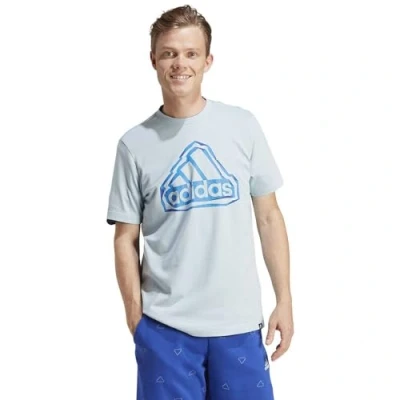 Afbeelding van adidas Grafisch T shirt met gevouwen badge voor heren