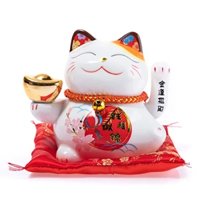 Afbeelding van Lachineuse Traditionele Lucky Charm Maneki Neko Rijke en Fortune Kat