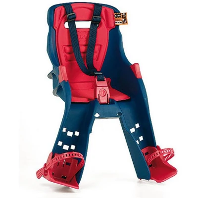 Afbeelding van OKBABY Orion Fietsstoeltje vooraan, veilig op de fiets vanaf 7/8 Maanden (Max. draagvermogen 15 kg) blauw en rood