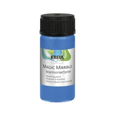 Afbeelding van KREUL Blauwe Magic marble Marmer effect verf 20ml voor eindeloze toepassingen zoals toepassingen, van achtergronden schilderijen tot gitaren