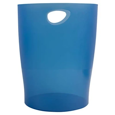 Afbeelding van Exacompta ECOBIN 45360D prullenbak Iderama Tr koningsblauw doorschijnend 8 stuks