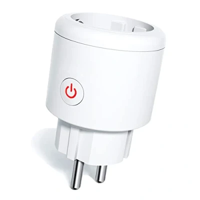 Afbeelding van ZigBee Smart stopcontact met stroommeting, Alexa app afstandsbediening, 16 A Home timerfunctie, compatibel Alexa/Google Home, spraakbesturing (hub vereist) 1 stuk