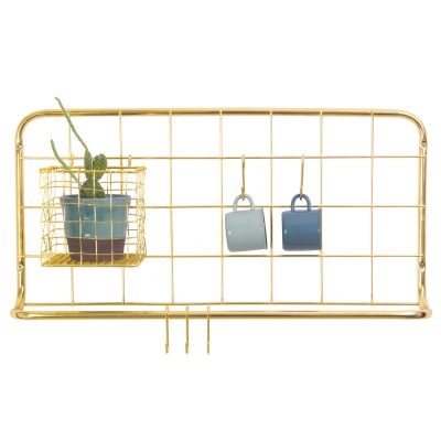 Afbeelding van Pt Wandrek Open Grid Set Gold Plated 60x30cm