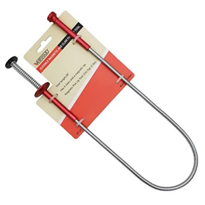 Afbeelding van VASTOOLS flexibele klauwgrijper met magneetstaaf / 71cm, 2 in 1 buigzame magneetlift, 4 vinger grijper, roestvrije en stijfschacht