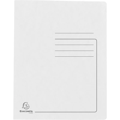 Afbeelding van Exacompta Pressboard Flat Bar Files, A4 Wit, Pack 25