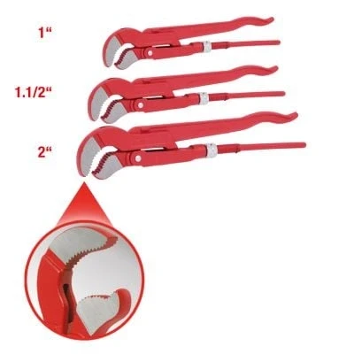 Afbeelding van KS Tools, Tang, Hoekpijpsleutelset, schuin 45, 3 delen (55.40 mm)